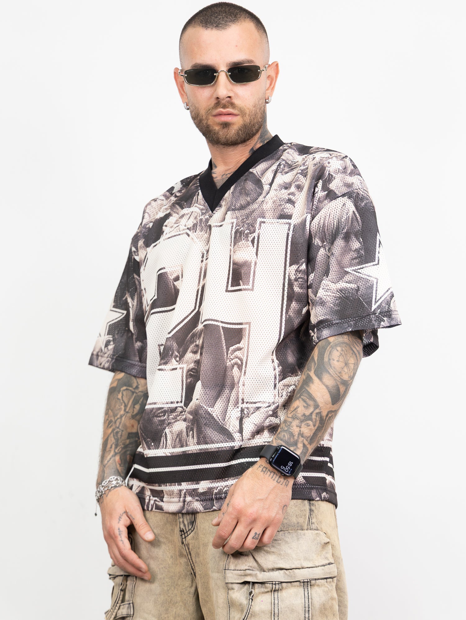 T-shirt rete stampa