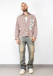 Camicia quadri barcode
