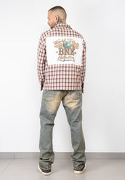 Camicia quadri barcode