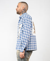 Camicia quadri barcode