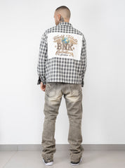 Camicia quadri barcode