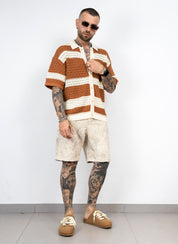 Camicia double colore in filo