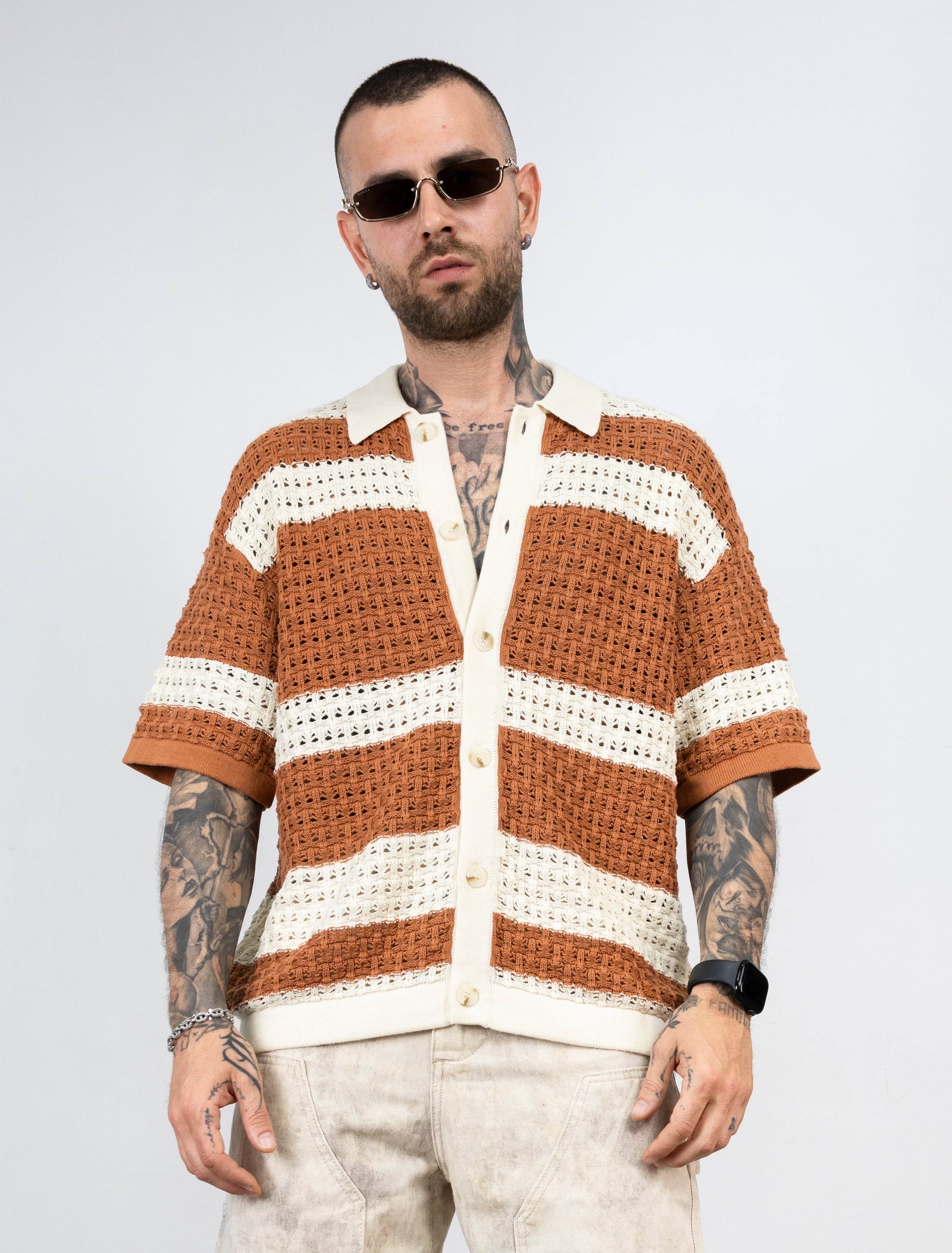 Camicia double colore in filo