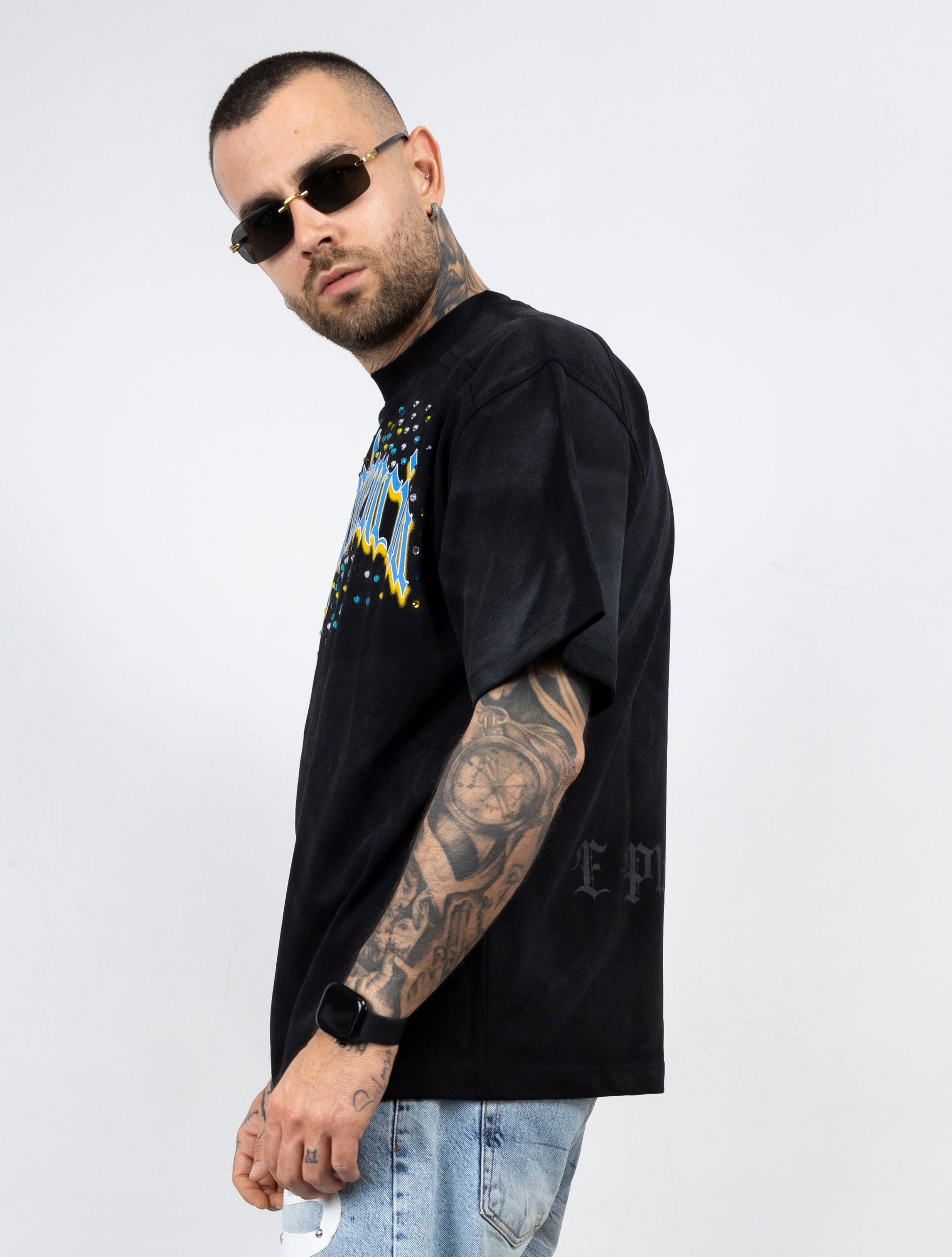 T-shirt dependencia strass