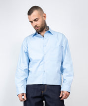 Camicia crop taglio vivo
