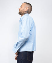 Camicia crop taglio vivo