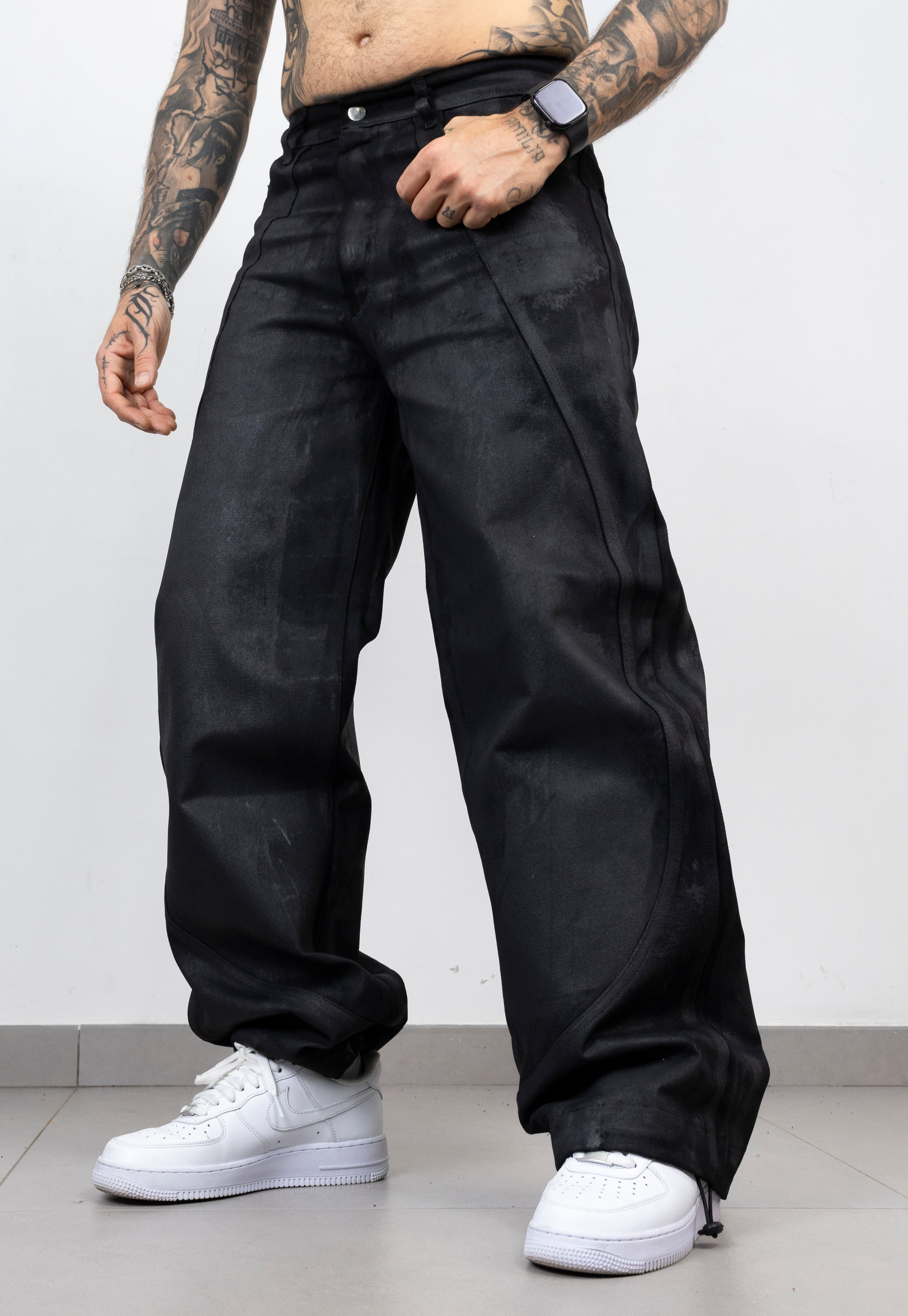 Parachute spalmato verniciato black