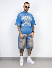 Jeans bermuda fly brown