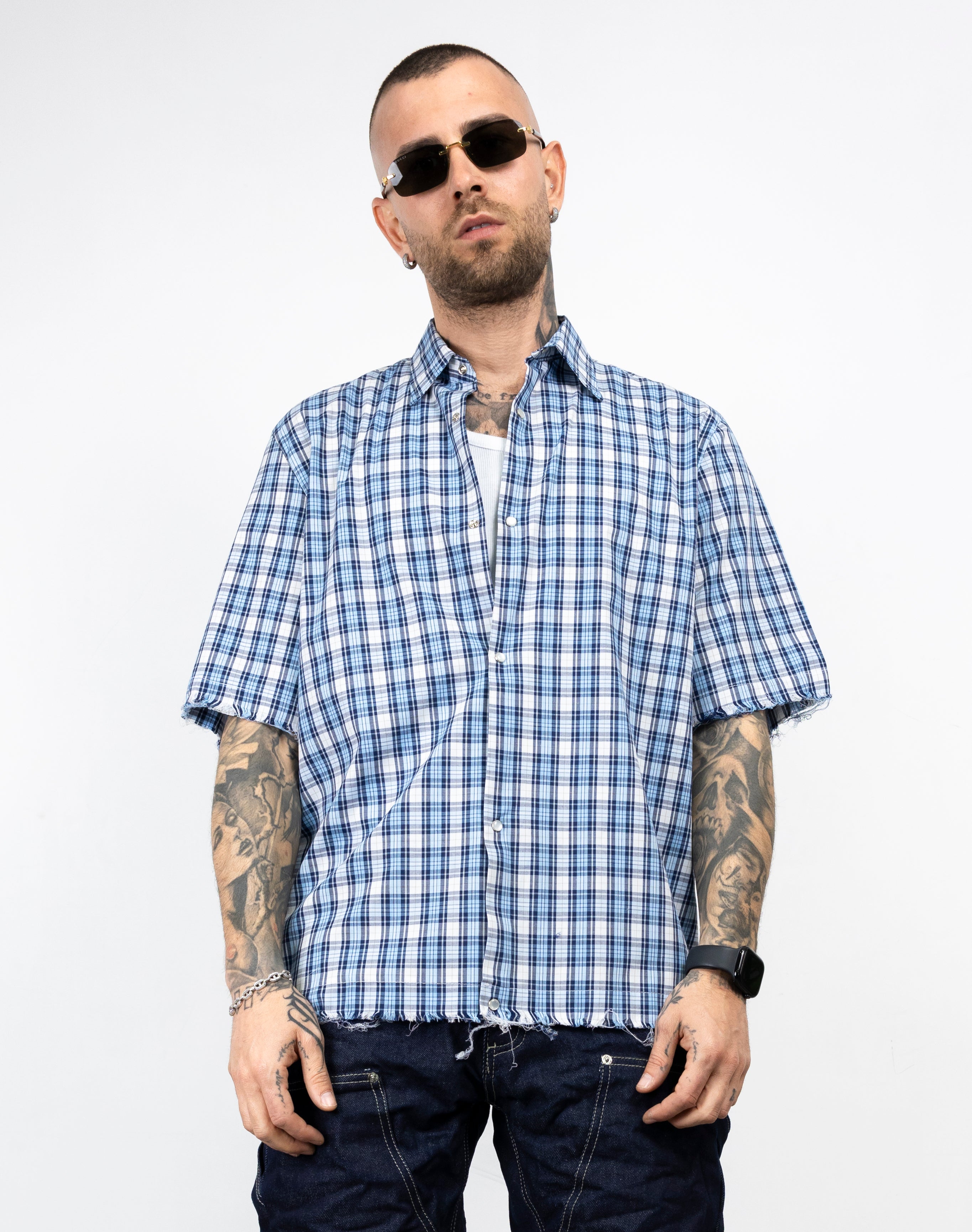 Camicia millerighe taglio vivo