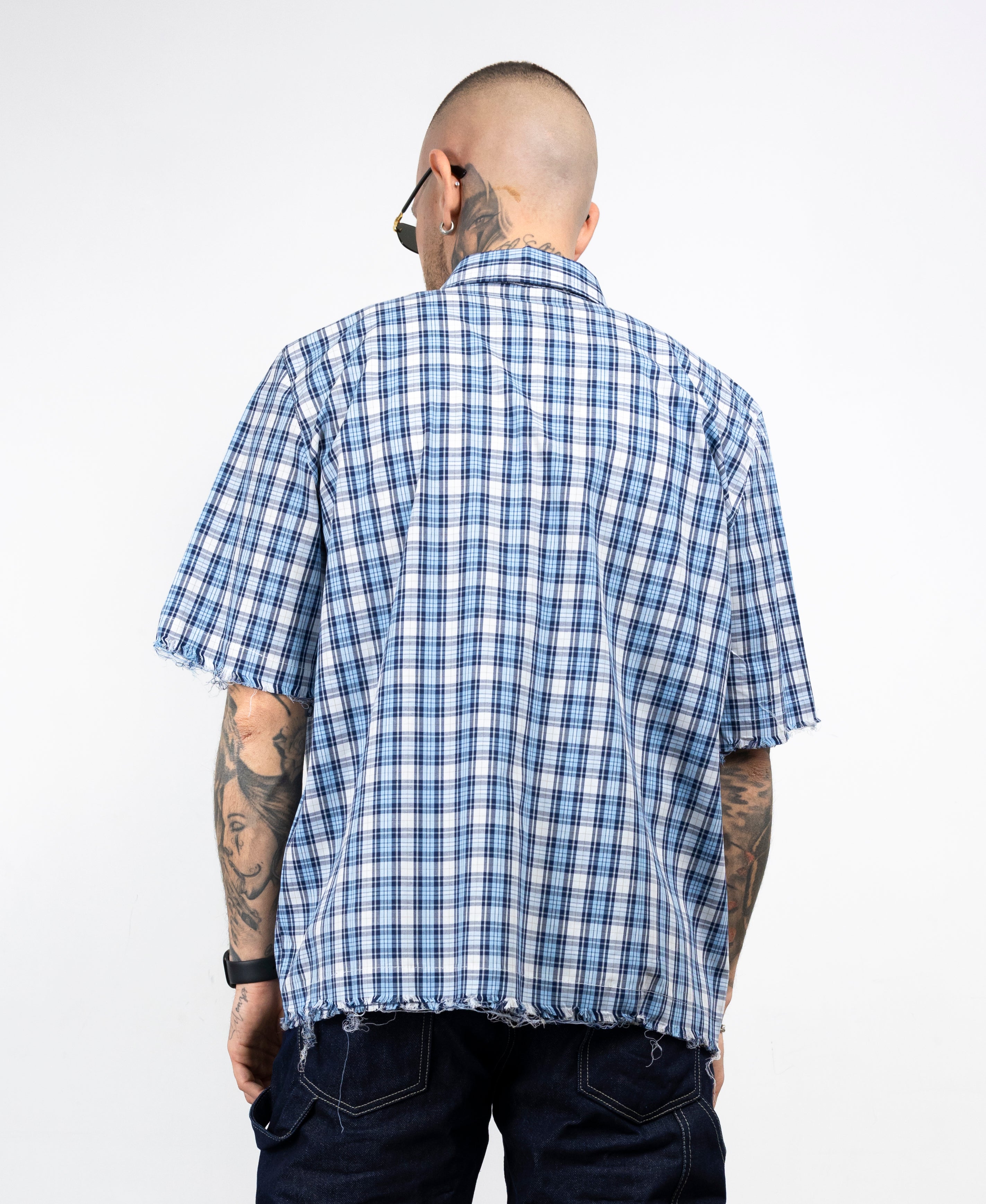 Camicia millerighe taglio vivo