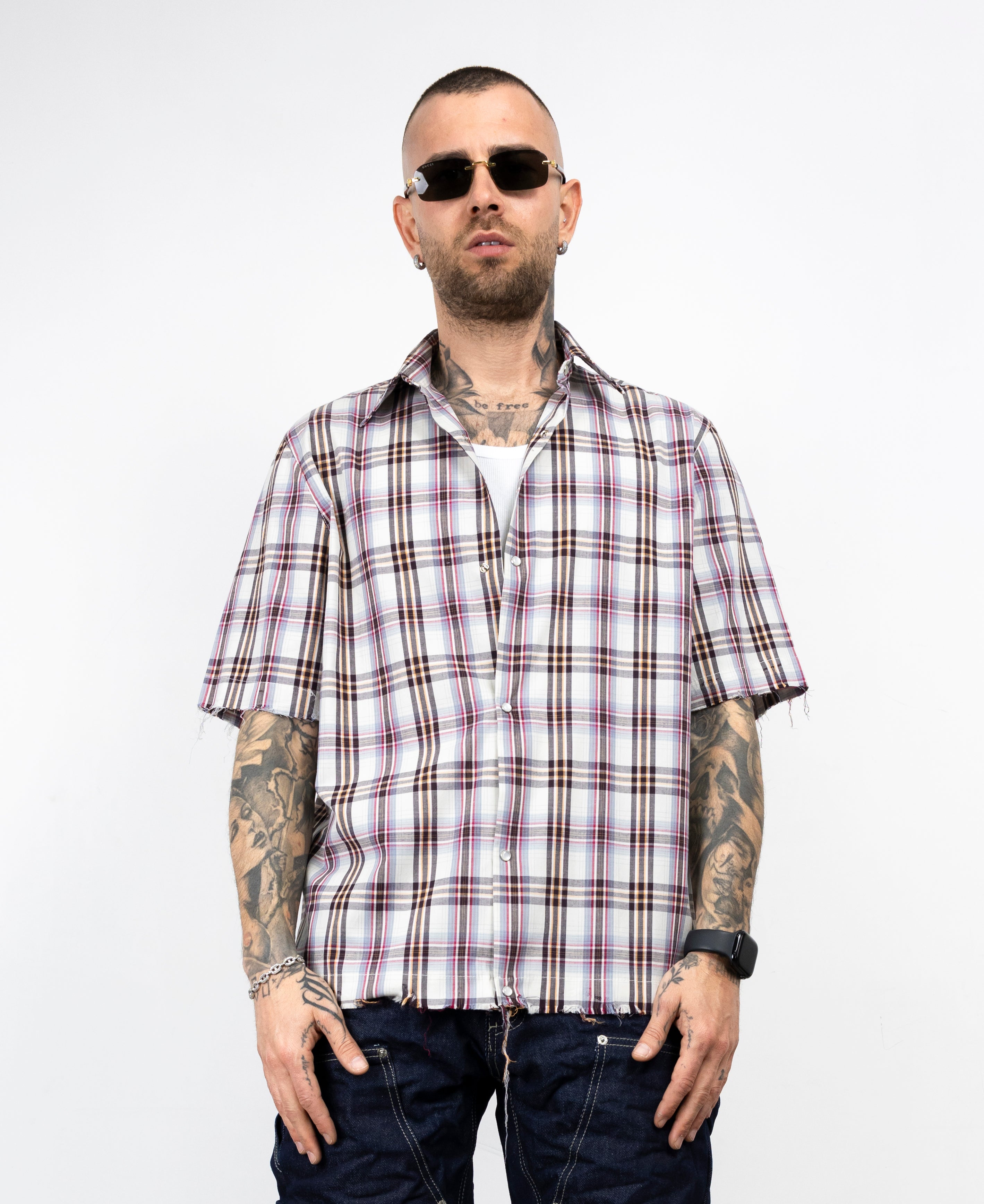 Camicia millerighe taglio vivo