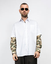 Camicia doouble sleeve mimetic