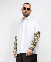 Camicia doouble sleeve mimetic