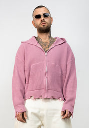 Cardigan Zip Ripped