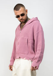 Cardigan Zip Ripped