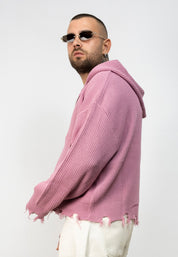 Cardigan Zip Ripped