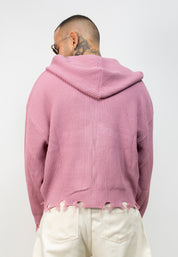 Cardigan Zip Ripped