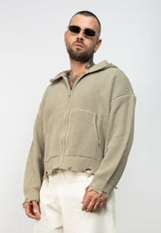 Cardigan Zip Ripped