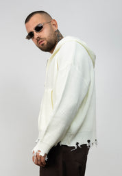 Cardigan Zip Ripped