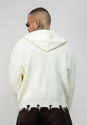 Cardigan Zip Ripped