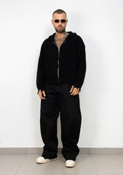 Cardigan Zip Ripped