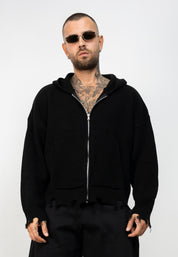 Cardigan Zip Ripped