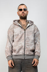 Felpa Zip Camo Glow