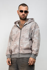 Felpa Zip Camo Glow