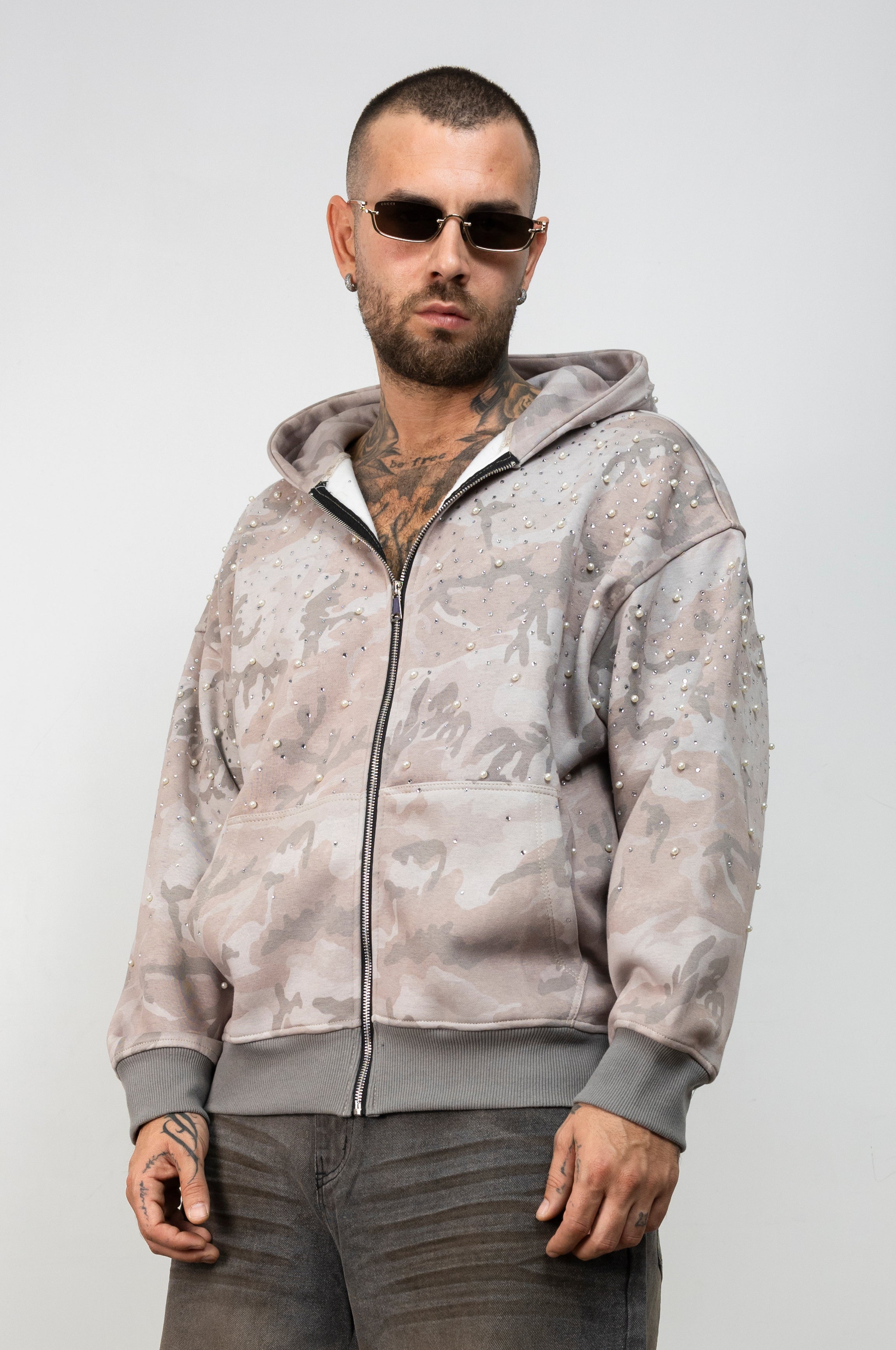 Felpa Zip Camo Glow
