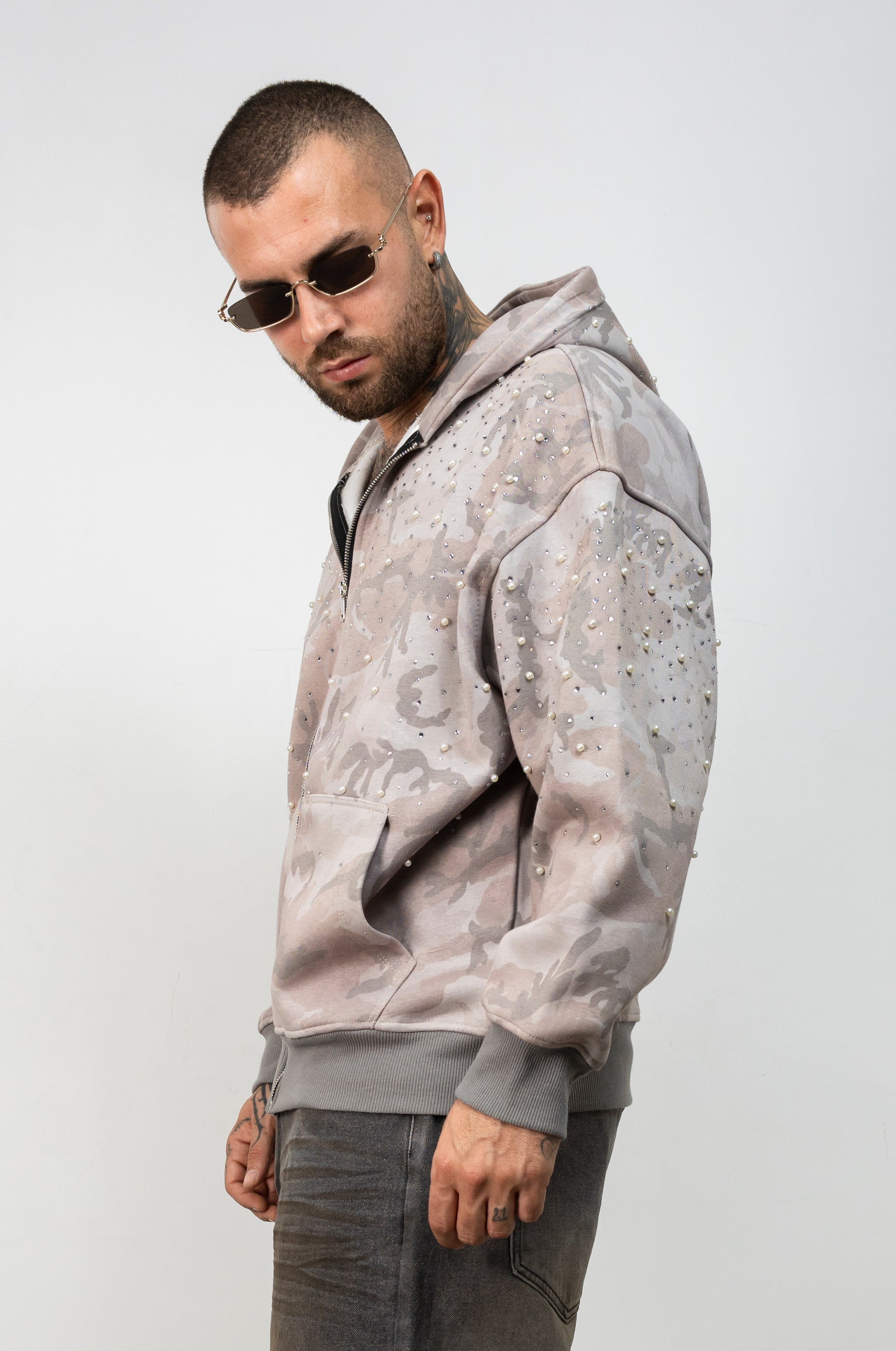 Felpa Zip Camo Glow