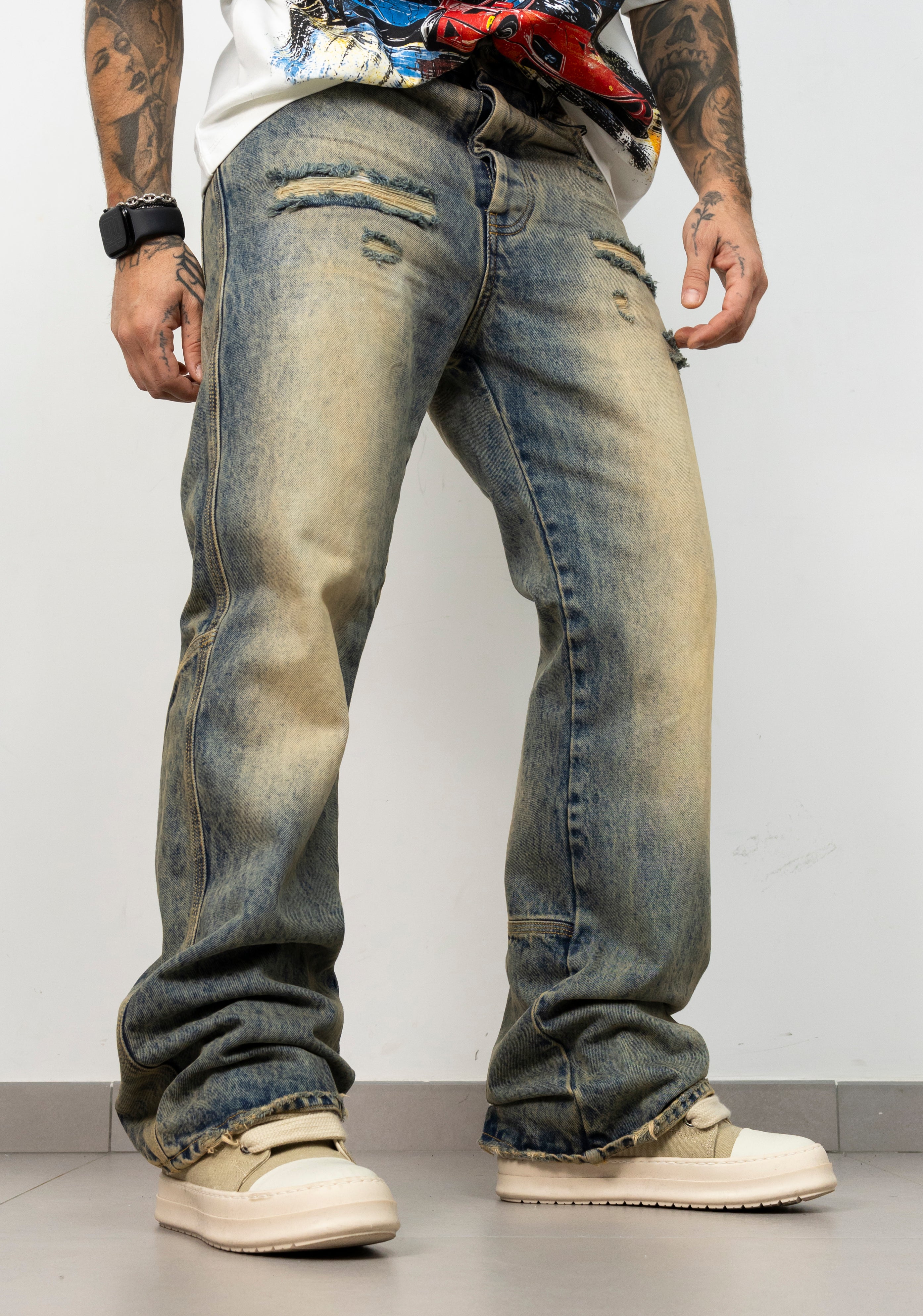 Jeans Save Bottom Sabbiato