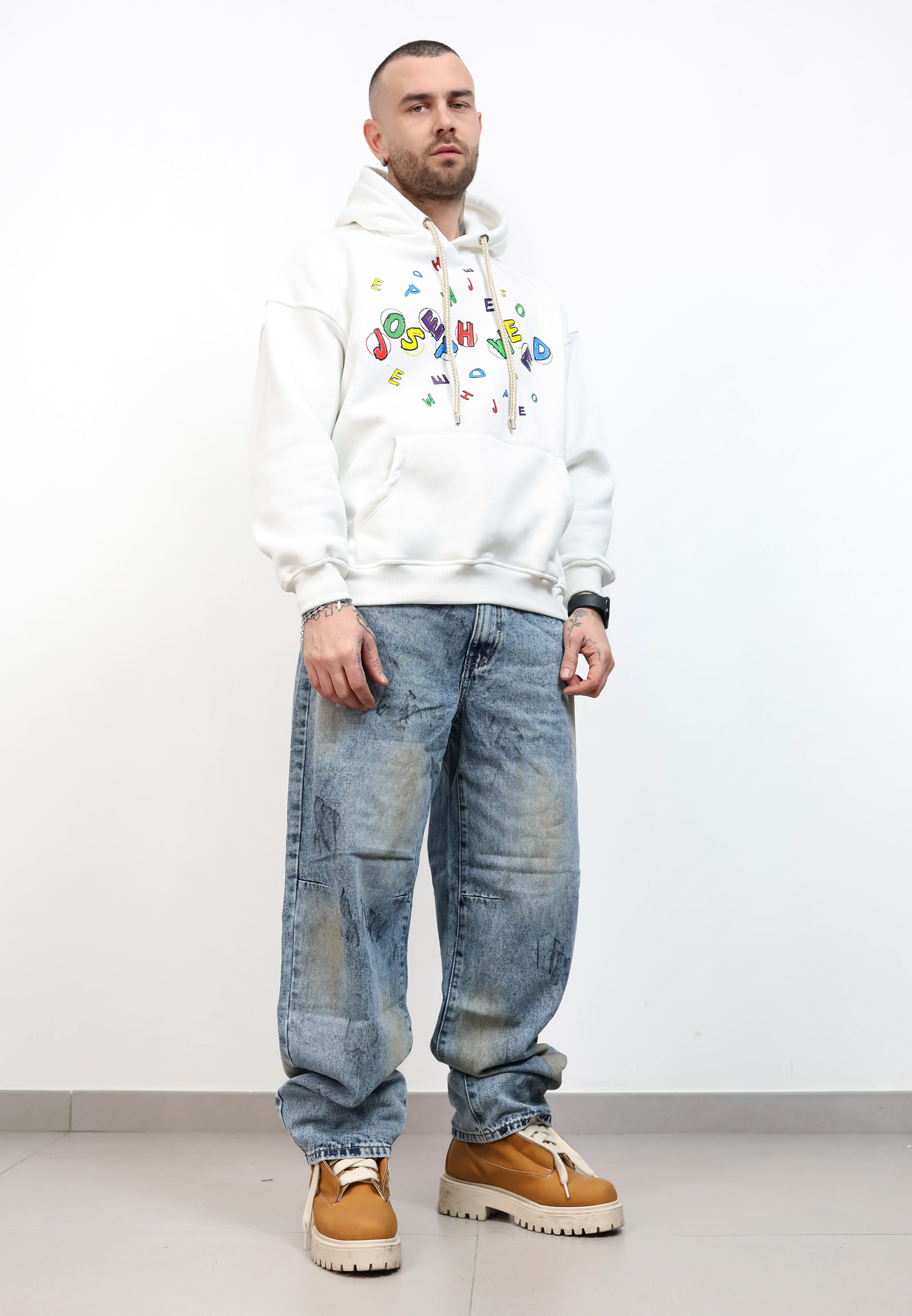 Baggy sfumato beige 8677