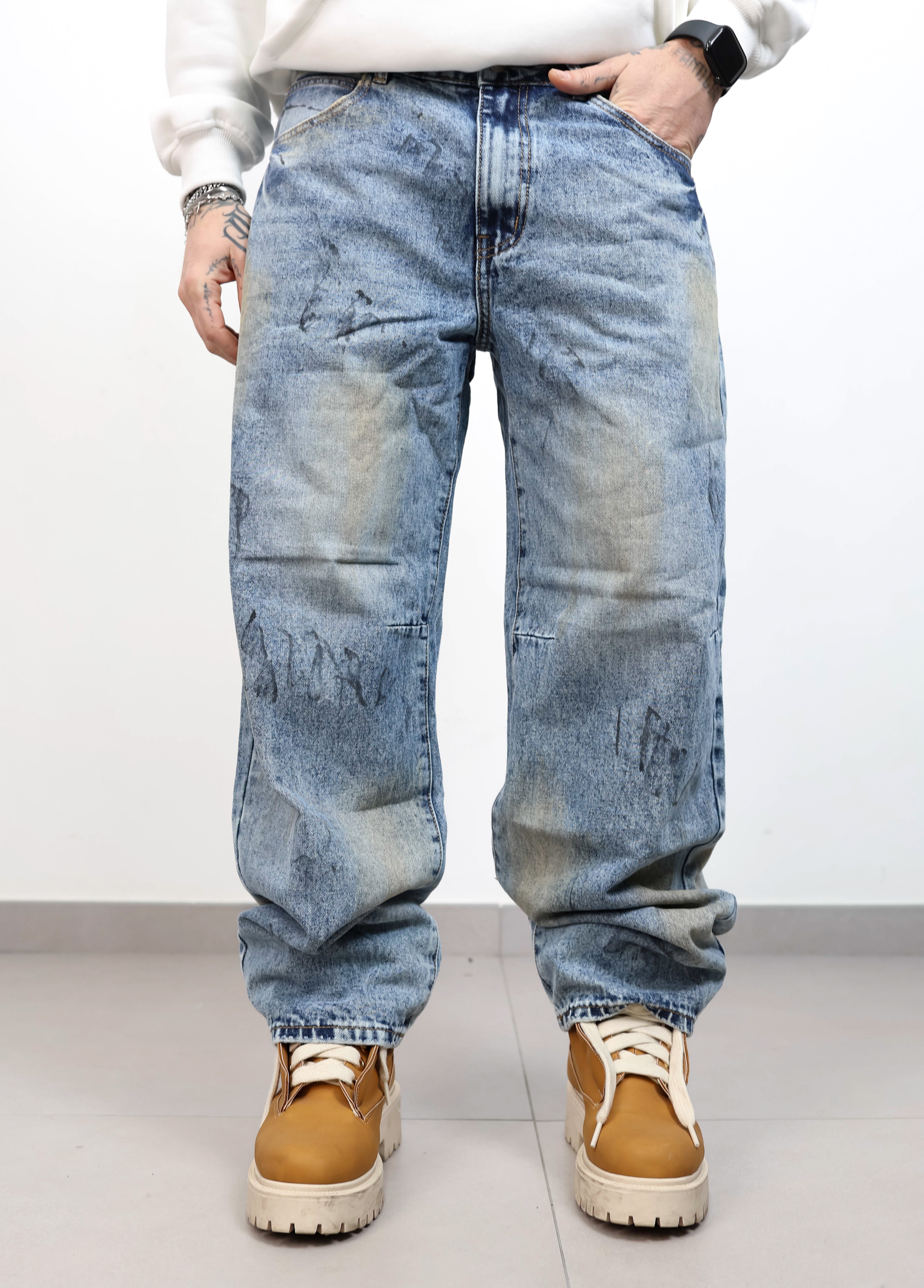 Baggy sfumato beige 8677