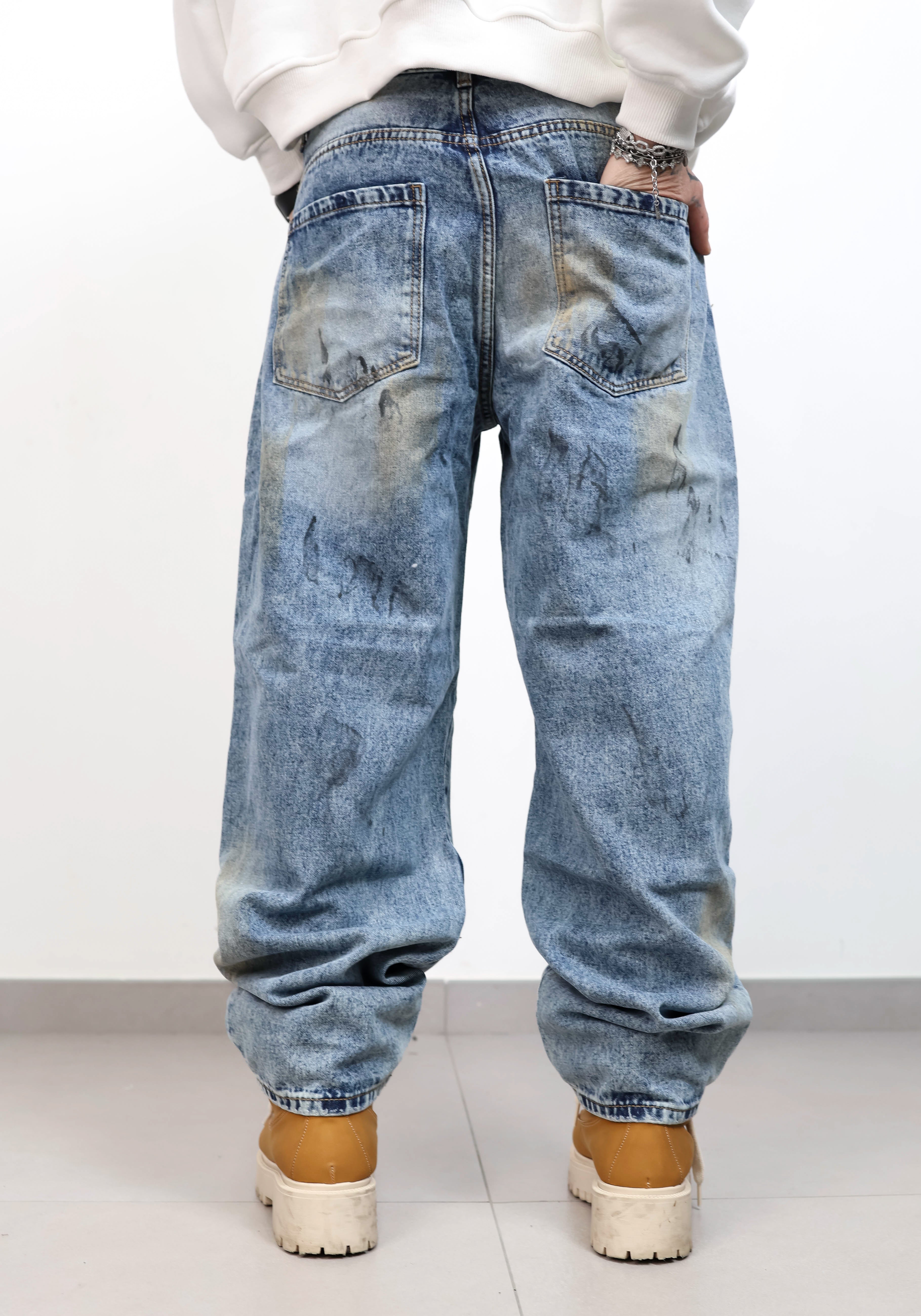 Baggy sfumato beige 8677
