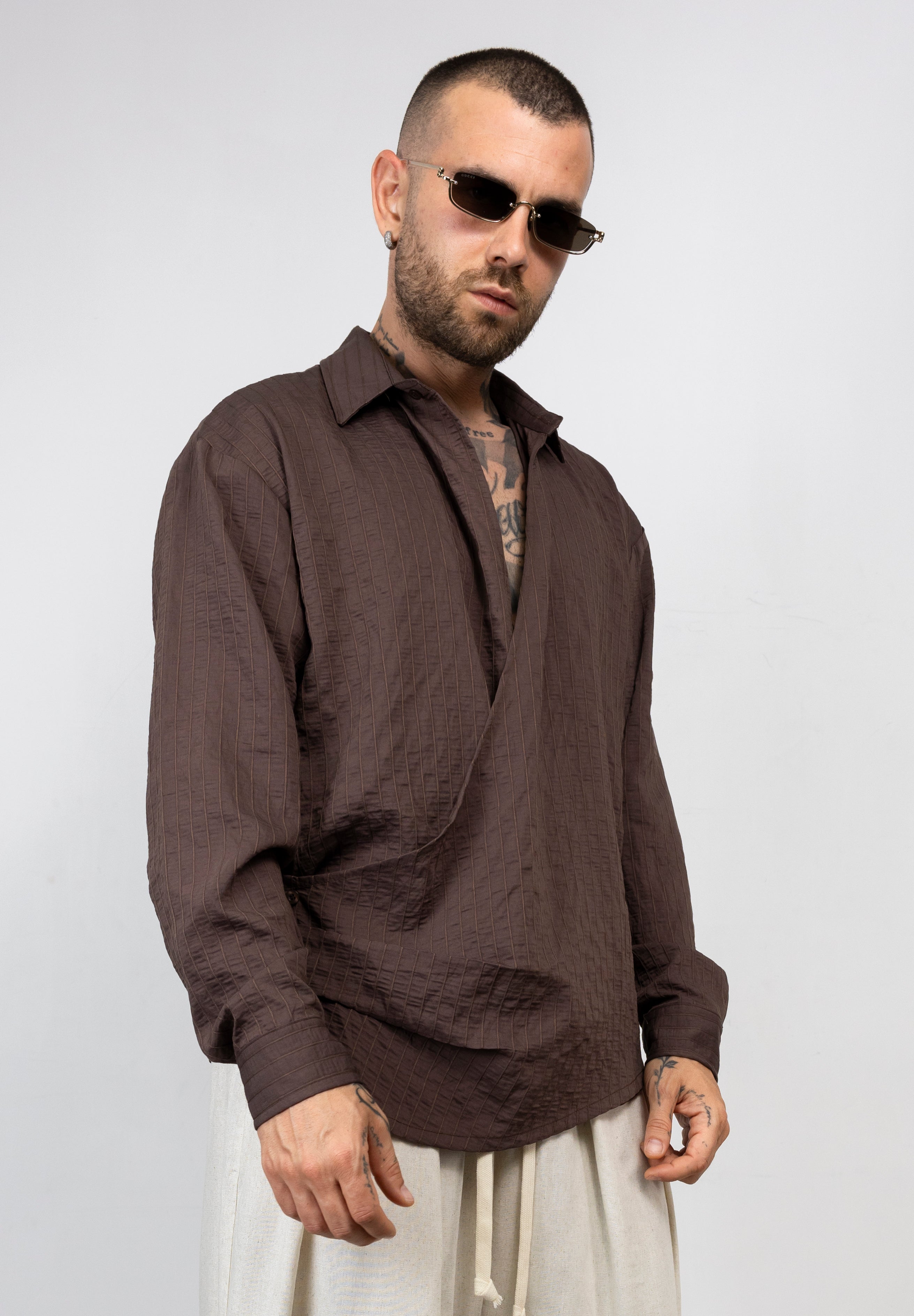 Camicia Tulum intrecciata