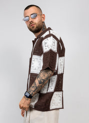 Camicia in Filo Crochet Bicolore