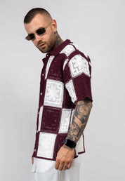 Camicia in Filo Crochet Bicolore