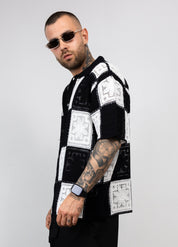 Camicia in Filo Crochet Bicolore