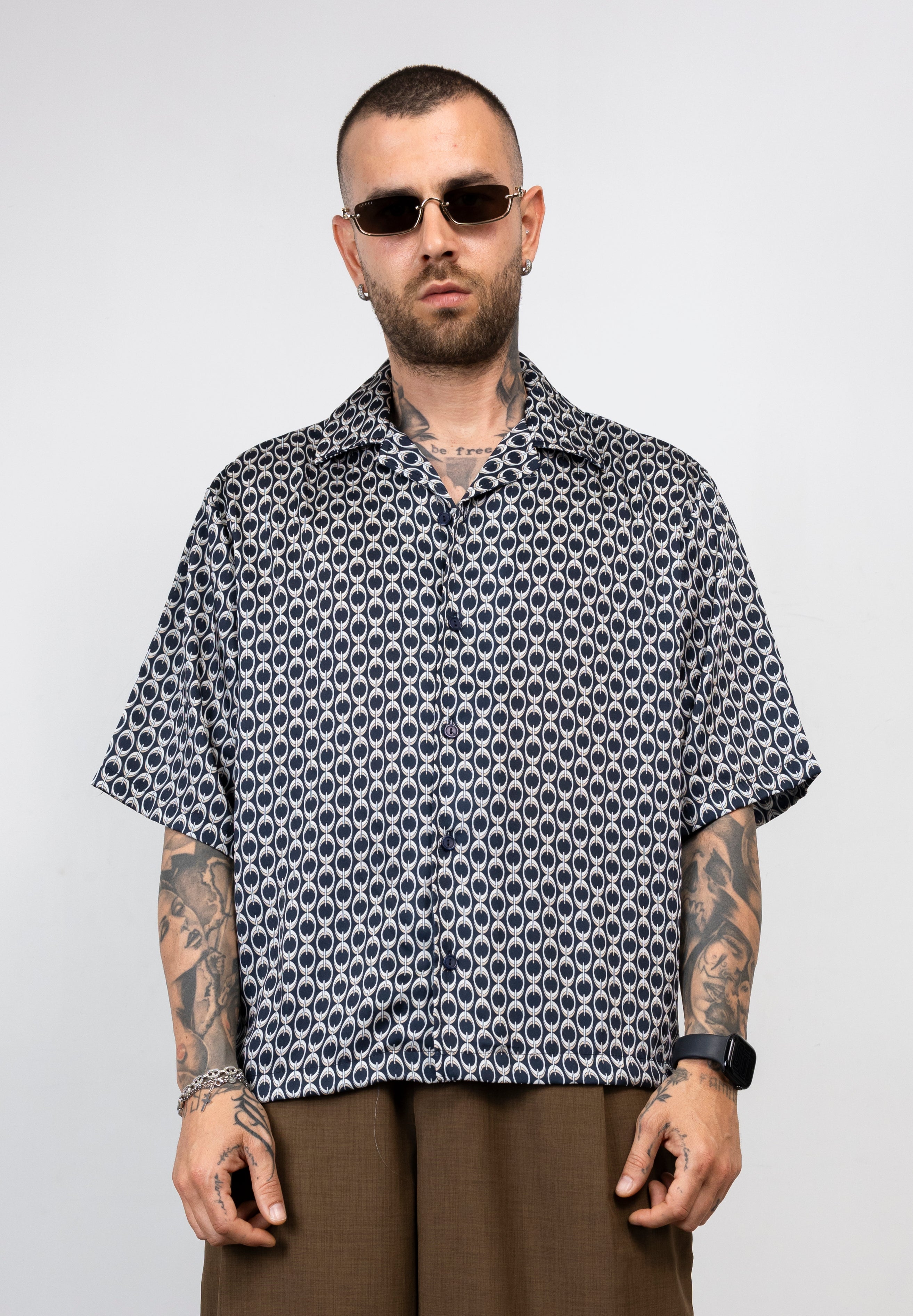 Camicia Fantasia Geometrica Resort