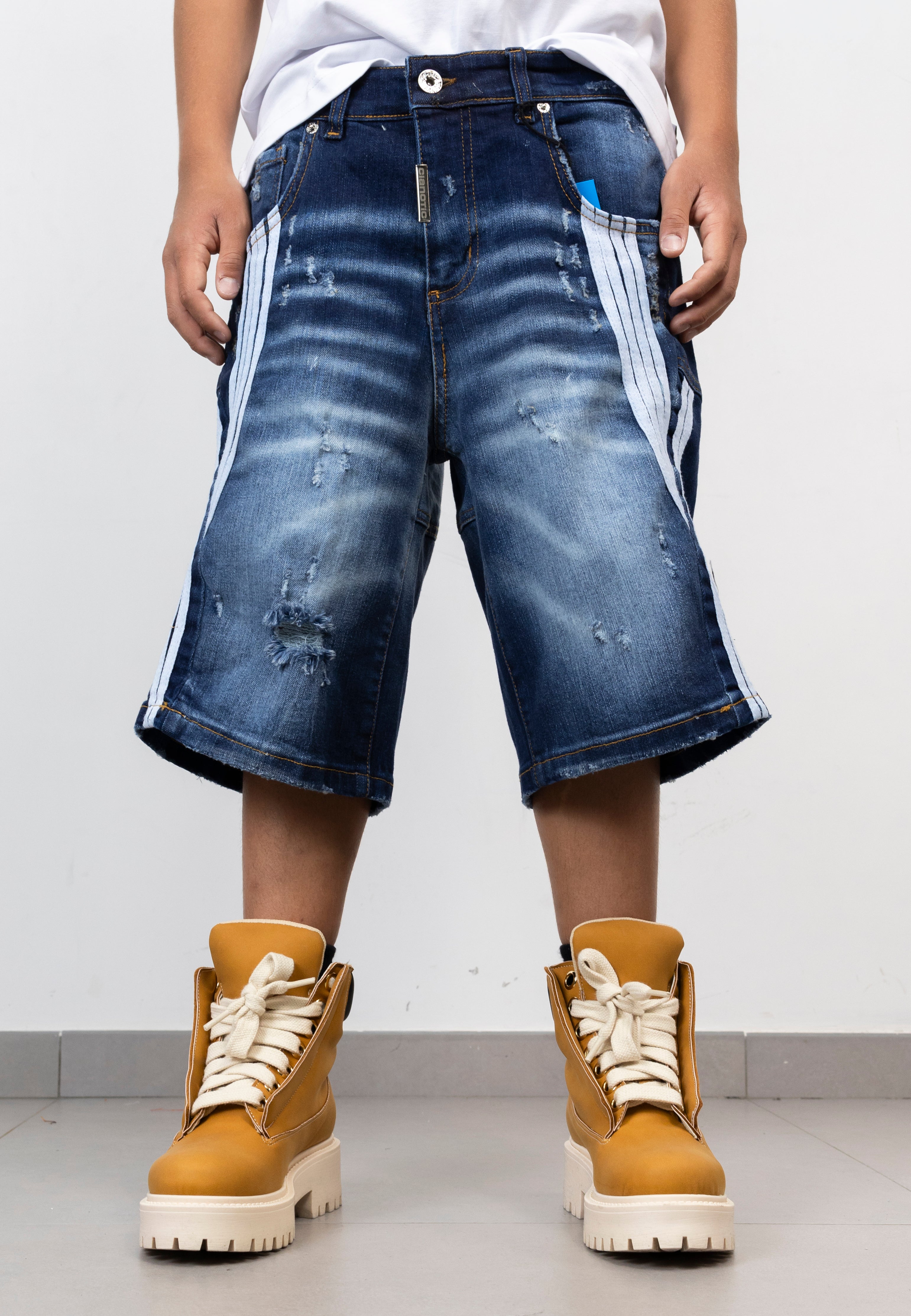 Bermuda Jeans Junior stripes