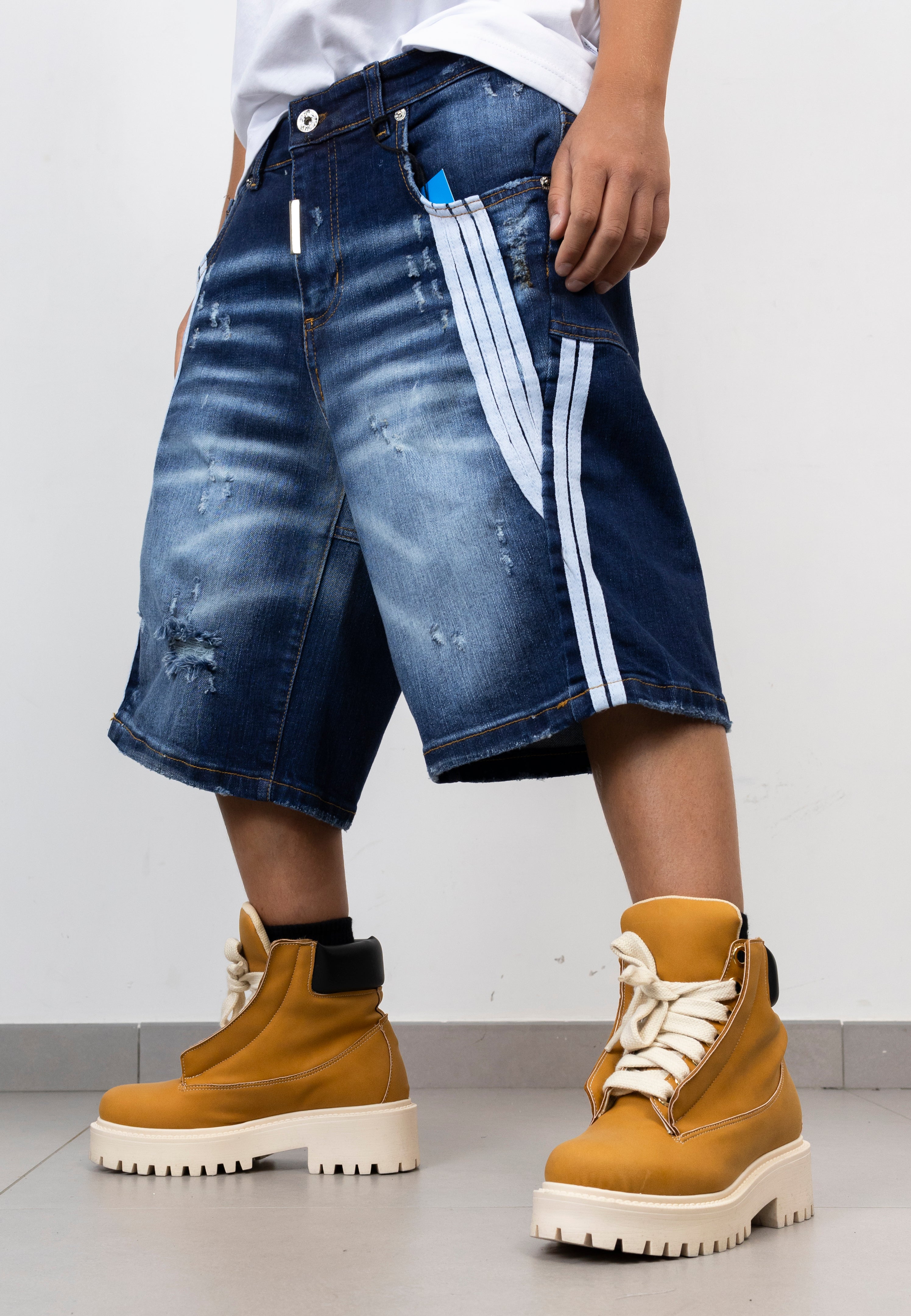 Bermuda Jeans Junior stripes