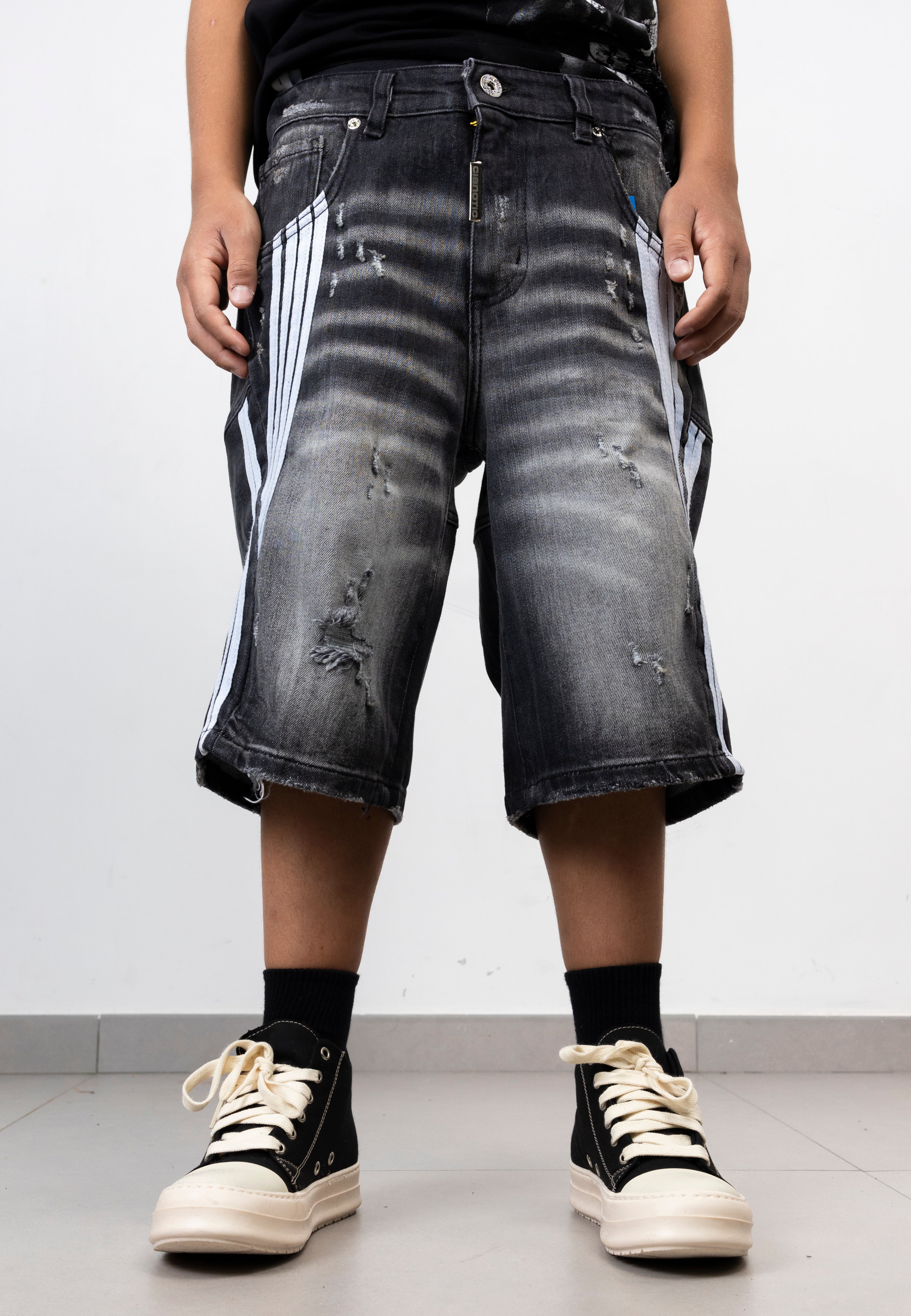 Bermuda Jeans Junior stripes