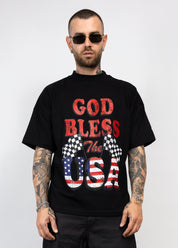 T-Shirt Oversize God Bless The USA