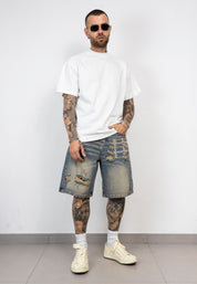 Bermuda Denim Destroyed