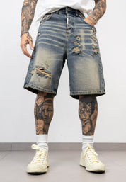 Bermuda Denim Destroyed