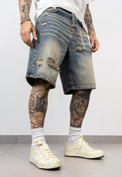 Bermuda Denim Destroyed