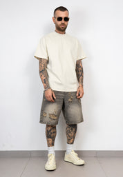 Bermuda Denim Destroyed
