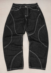 Baggy wave cuciture esterne