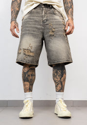 Bermuda Denim Destroyed