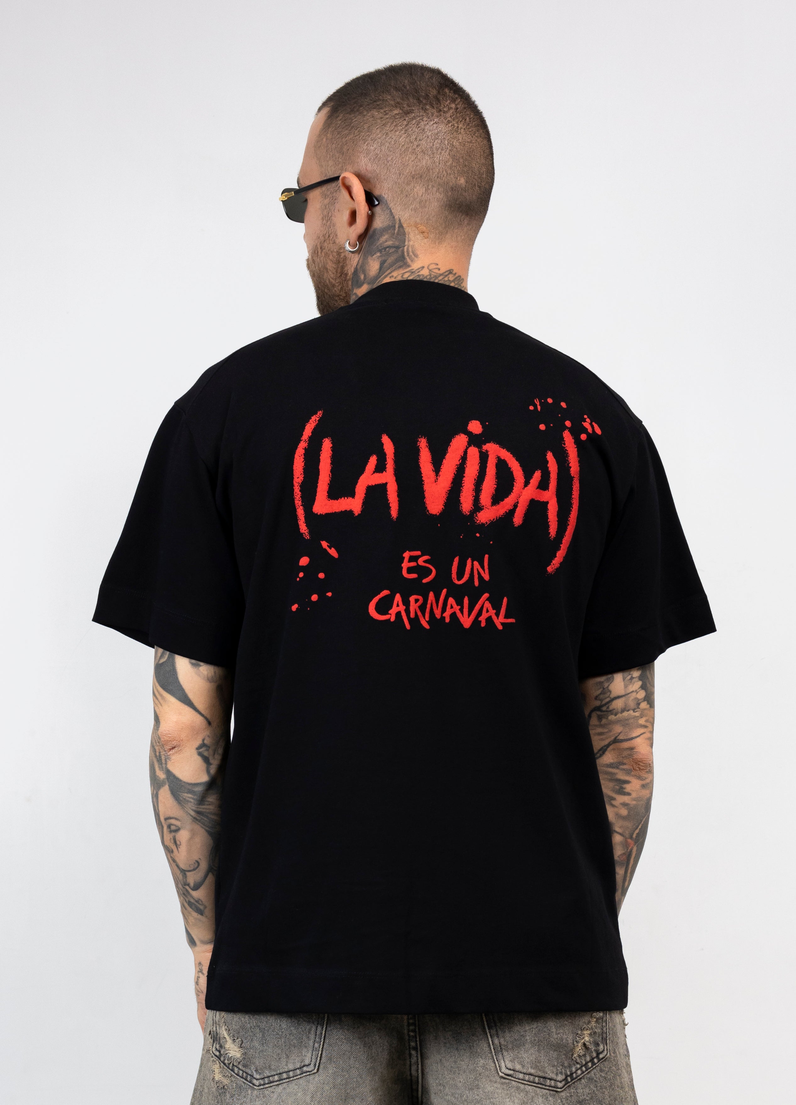 T-Shirt Oversize La Vida Es Un Carnaval